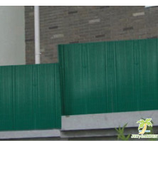 Canisses PVC vert  double face   ht 180cm  rouleau de 3ml