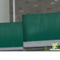 Canisses PVC vert foncé 180cm spécial panneaux grillage 2,50m.