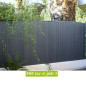Canisses PVC double face anthracite ht 120cm rouleau de 3ml Canisses PVC double face anthracite ht 120cm rouleau de 3ml