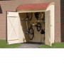Armoire jardin bois . Abri vélo ou cache poubelle de 160 x 134 cm