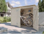 Coffre de rangement en bois pour vélos (205 x 87 cm) 