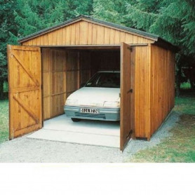 Abri voiture bois - Garage bois: BV de 19m² - 312x612cm 