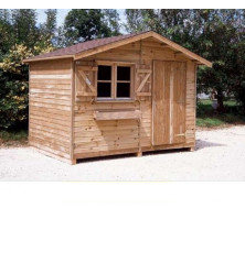 Abri bois PERVENCHE de 6m2, ép: 21mm,  (3mx2m)