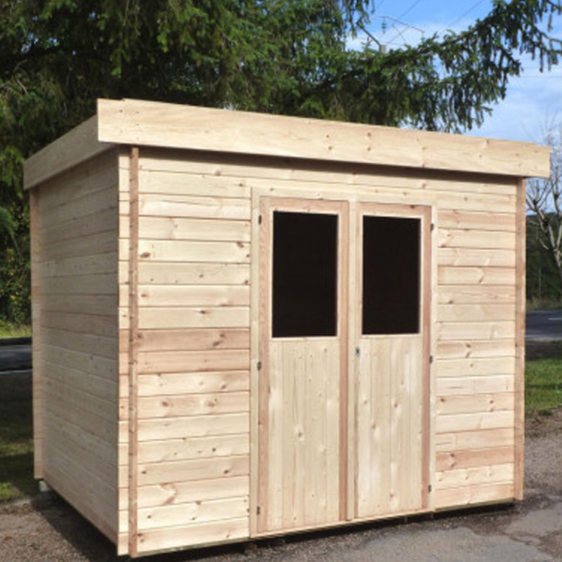 Abri jardin bois - 19,72 m² - 4.64 x 4.25 x 2,32 m - 28 mm 65305