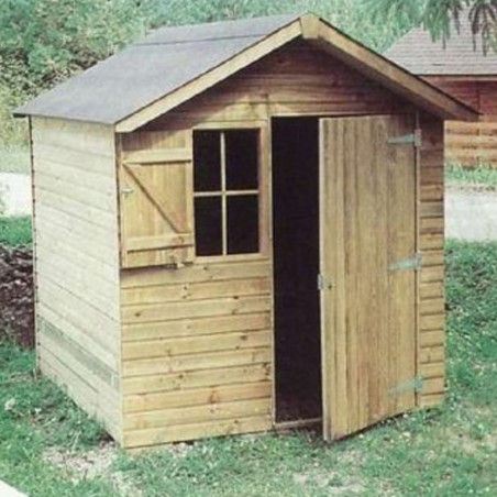 Abri de jardin SARLAT de 4m2, ép 15mm  (2m x 2m)