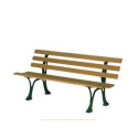 Banc de jardin "Alsace" en fonte et bois (150cm). Banc fonte.