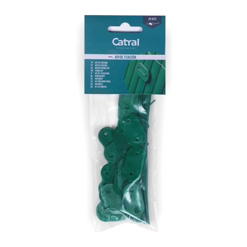 Kit de fixation canisse vert- Cour et Jardin