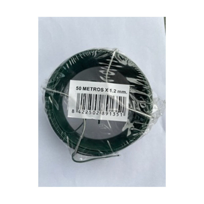 FIL DE FER PLASTIFIE ROULEAUX – 100M- VERT- 434/2 – Orca