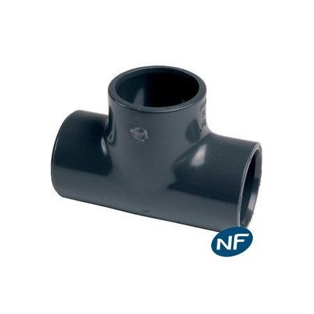 Té 90° FF PVC pression