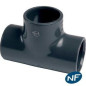 Té 90° FF PVC pression
