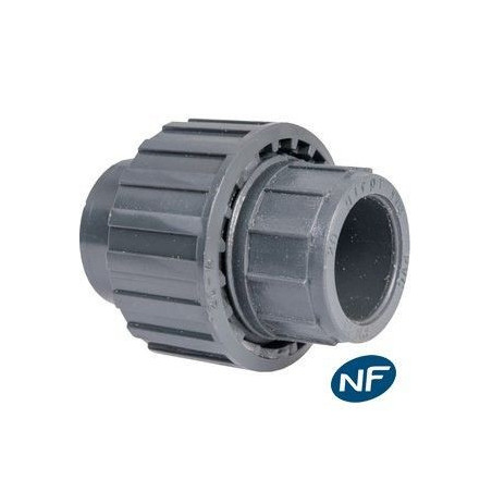 Union 3 pièces FF PVC pression