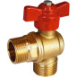 Vanne à sphère Equerre mâle/mâle 3/4" Vanne à sphère Equerre mâle/mâle 3/4"