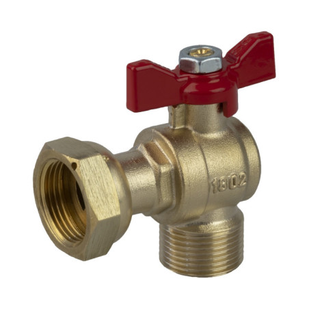 Vanne à sphère Equerre MALE 1/2"- EL 3/4"