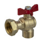 Vanne à sphère Equerre MALE 1/2"- EL 3/4" Vanne à sphère Equerre MALE 1/2"- EL 3/4"