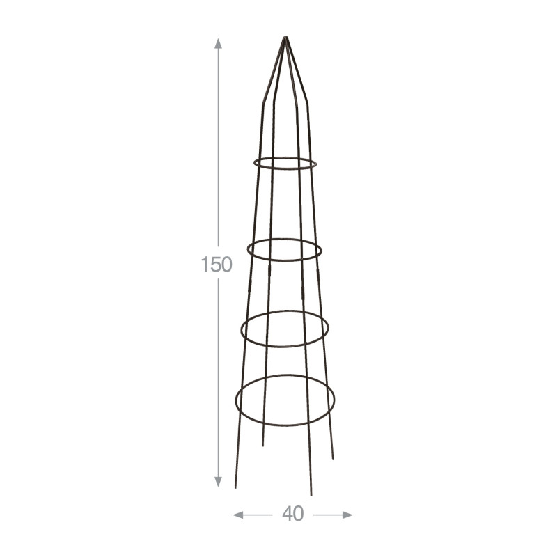 Tuteur " Tipi Haut " - Anthracite Tuteur " Tipi Haut " - Anthracite