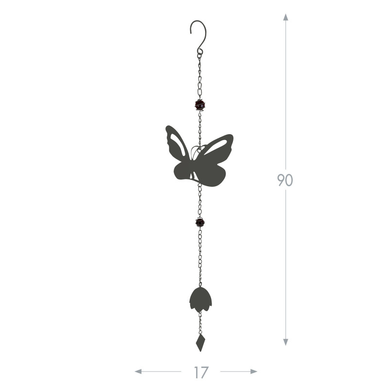 Carillon " Papillon" - 90 cm - Couleur au choix Carillon " Papillon" - 90 cm - Couleur au choix