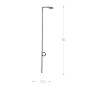 Pic Bougie Tige - Anthracite - Hauteur Au Choix Pic Bougie Tige - Anthracite - Hauteur Au Choix