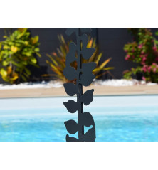 Décoration métal à planter " Physalis " - Anthracite