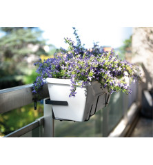 Support Jardinière Extensible - Fer Plat - Anthracite -  44 à 65 cm