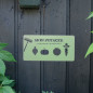 Pancarte Décorative Métal "Mon potager" Couleur Au Choix