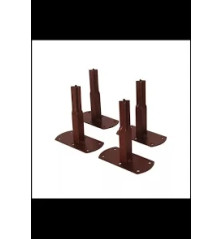 Pack 2 Pieds Tube Carré 25 mm - Arche Louis Moulin - Couleur Au Choix
