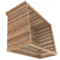 Cache climatiseur extérieur/pompe à chaleur - ventelles FIXES - 1,32 x 0,58 m - Hauteur au choix Cache climatiseur extérieur/pompe à chaleur - ventelles FIXES - 1,32 x 0,58 m - Hauteur au choix