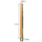 Poteau pour kit brise vue - bois massif - 2,10 m Poteau pour kit brise vue - bois massif - 2,10 m