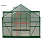 Serre jardin aluminium - verte - 10.37 m² Serre jardin aluminium - verte - 10.37 m²