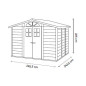 Abris de jardin PVC - (282x242cm) - EVO Abris de jardin PVC - (282x242cm) - EVO