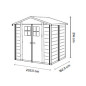 Abri de jardin PVC - (202x162 cm) - EVO Abri de jardin PVC - (202x162 cm) - EVO