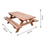 Table forestière MUNICH - Douglas - longueur 190 cm Table forestière MUNICH - Douglas - longueur 190 cm