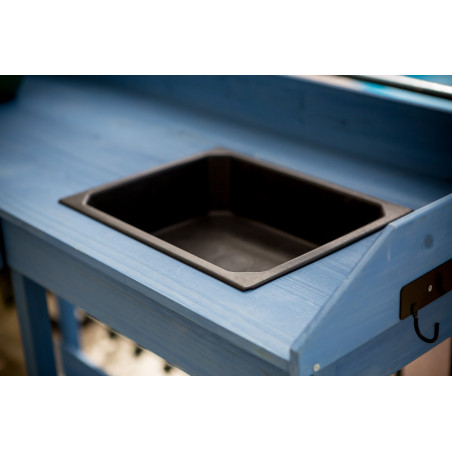 Table multiusages - 111,7x45xH112 cm - bleue