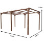 Pergola en bois - sans couverture - 14,80 m2 Pergola en bois - sans couverture - 14,80 m2