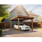 Carport en bois - Couverture acier galvanisé - 10,80 m2 Carport en bois - Couverture acier galvanisé - 10,80 m2