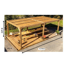 Pergola Thermauvant - Ventelles mobiles AU CHOIX - 20.93 m²