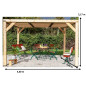 Auvent bois VENETO - Ventelles réglables AU CHOIX - 12.24 m² Auvent bois VENETO - Ventelles réglables AU CHOIX - 12.24 m²