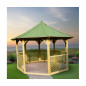 Pavillon octogonal de luxe - bois massif- 8,78 m2 Pavillon octogonal de luxe - bois massif- 8,78 m2