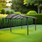 Carport Alu- Toit 1/2 rond - 14,62 m ² - Gris anthracite Carport Alu- Toit 1/2 rond - 14,62 m ² - Gris anthracite