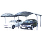 Double Carport en Aluminium - 28,62 m² - Gris anthracite Double Carport en Aluminium - 28,62 m² - Gris anthracite