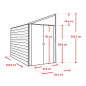 Abri métal - ARROW YARDSAVER - Surface AU CHOIX Abri métal - ARROW YARDSAVER - Surface AU CHOIX