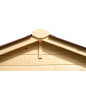 Abri de jardin - bois massif - 1.35 m2 Abri de jardin - bois massif - 1.35 m2
