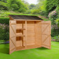 Abri de jardin - range-tout - grand volume - avec étagères Abri de jardin - range-tout - grand volume - avec étagères