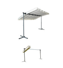 Pergola - gris anthracite - Surface de protection  9 m²