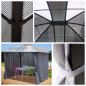 Tonnelle aluminium - Gris anthracite - 10,80m2 Tonnelle aluminium - Gris anthracite - 10,80m2