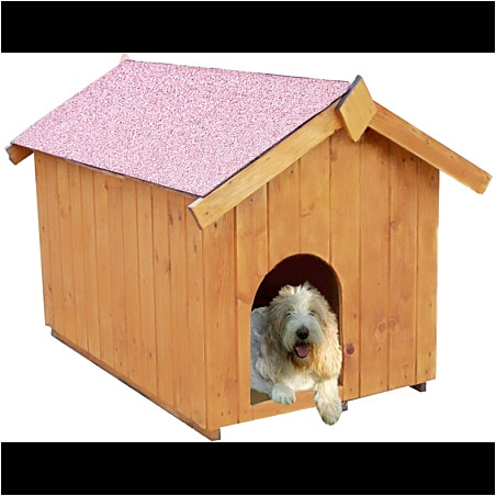 Niche pour petit chien bois - (60x98 cm) - avec plancher
