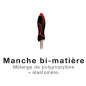 Sarcleuse à main - 2 dents - 30cm - Rouge/Vert Sarcleuse à main - 2 dents - 30cm - Rouge/Vert