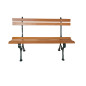 Banc de jardin - Bois et Fonte - "Bretagne" - 130 cm - Couleur Au Choix Banc de jardin - Bois et Fonte - "Bretagne" - 130 cm - Couleur Au Choix