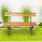 Banc de jardin - Bois et Fonte - "Bretagne" - 130 cm - Couleur Au Choix Banc de jardin - Bois et Fonte - "Bretagne" - 130 cm - Couleur Au Choix