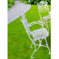 Fauteuil Jardin - Aluminium Plein -"Lierre"- Blanc Fauteuil Jardin - Aluminium Plein -"Lierre"- Blanc