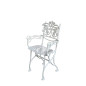 Fauteuil Jardin - Aluminium Plein -"Lierre"- Blanc Fauteuil Jardin - Aluminium Plein -"Lierre"- Blanc